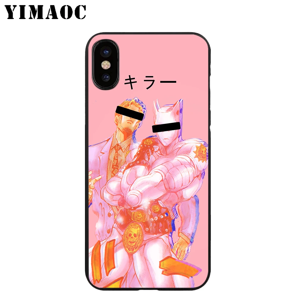 YIMAOC Killer Queen аниме Мягкий ТПУ Черный силиконовый чехол для iPhone X или 10 8 7 6 6S Plus 5 5S SE Xr