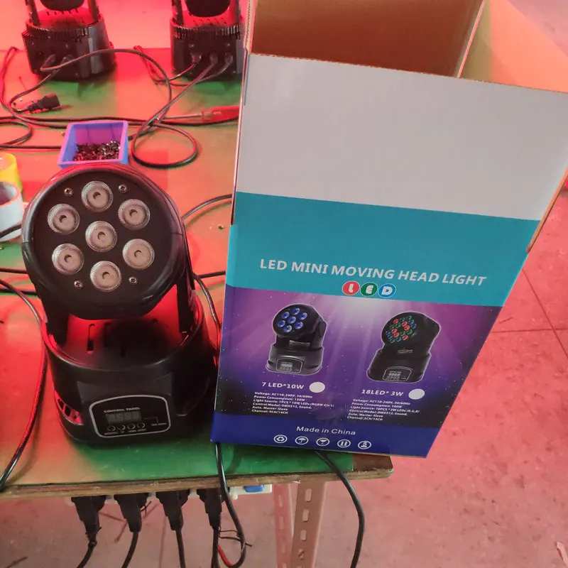 ASL 7*3 Вт 4в1 Луч 4 Led Mine Moving Head light Wash | Лампы и освещение