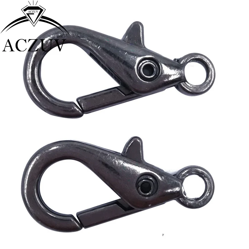 100 шт 28 мм коготь вертлюжные застежки-карабины для брелоков ожерелья кошелек