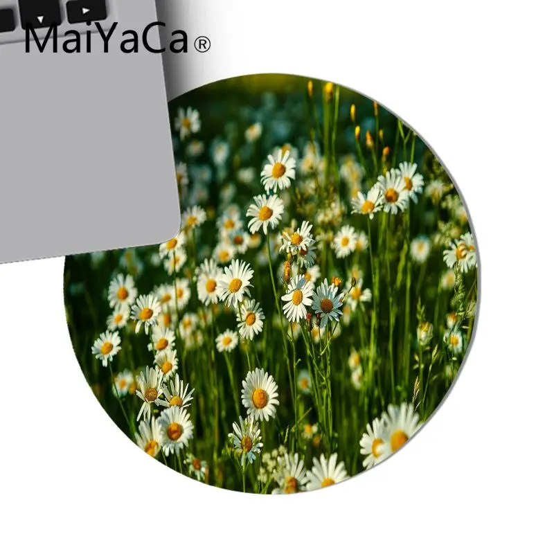 MaiYaCa Новый дизайн маленькая Маргаритка резиновая мышь прочная настольная