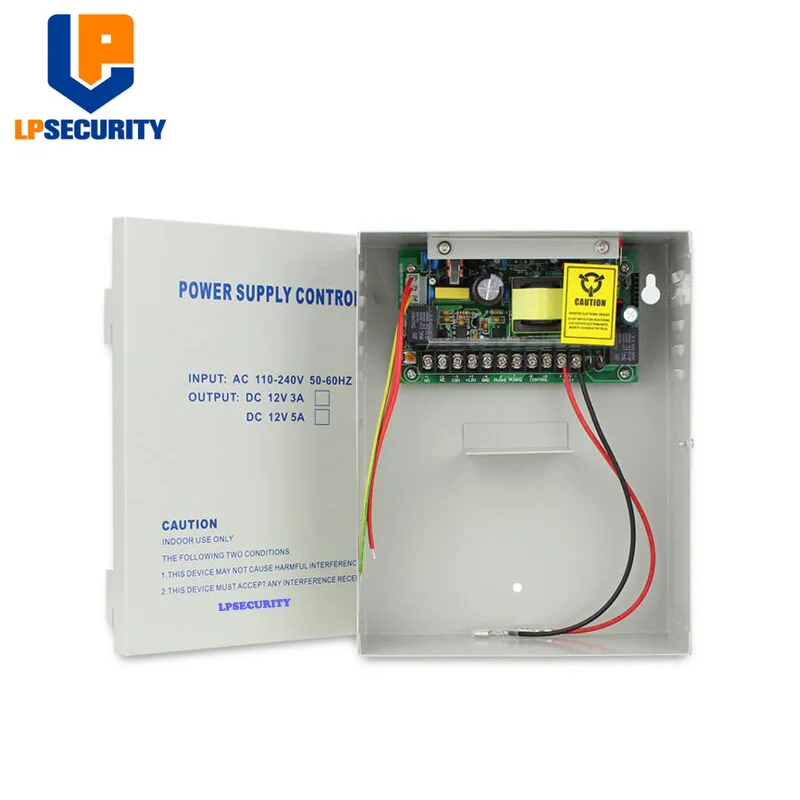 LPSECURITY 12V 5A блок питания система контроля допуска к двери с резервным интерфейсом