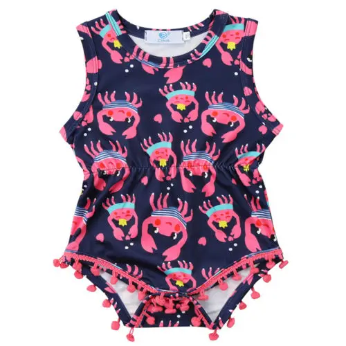 Симпатичные боди с принтом для малышей короткие сарафаны новорожденных топы