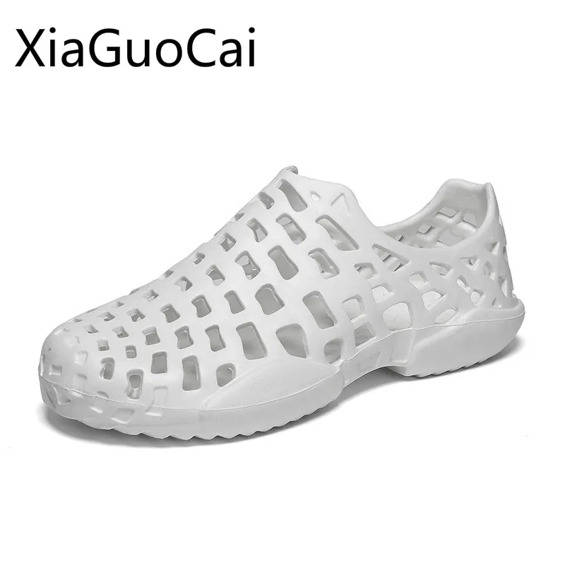 

Summer Korean Unisex Sandals Slip on Men's Sandals Sets Feet Beach Shoes Men's Large Size Bird's Nest Cave Men's Sandals