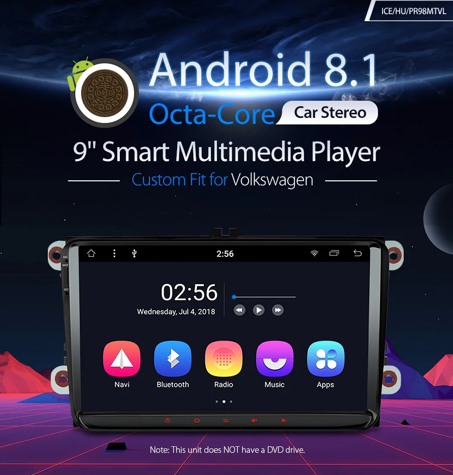 XTRONS " Android 8,1 Восьмиядерный Автомобильный плеер радио gps без DVD для VW Volkswagen Golf Plus Passat CC Touran Tiguan Sharan для Skoda