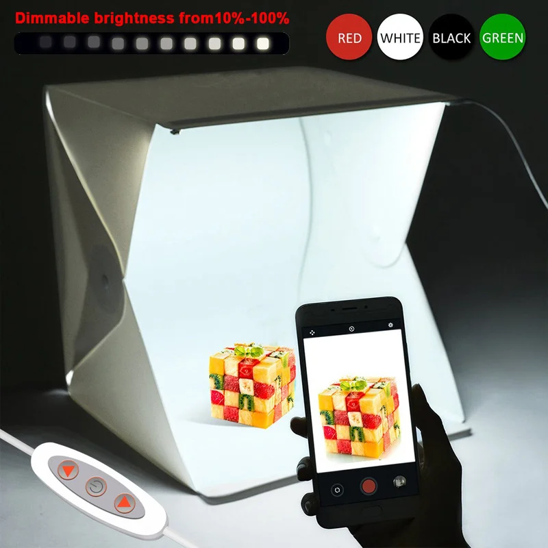 Портативная палатка для студийной фотосъемки Небольшая складная светодиодная