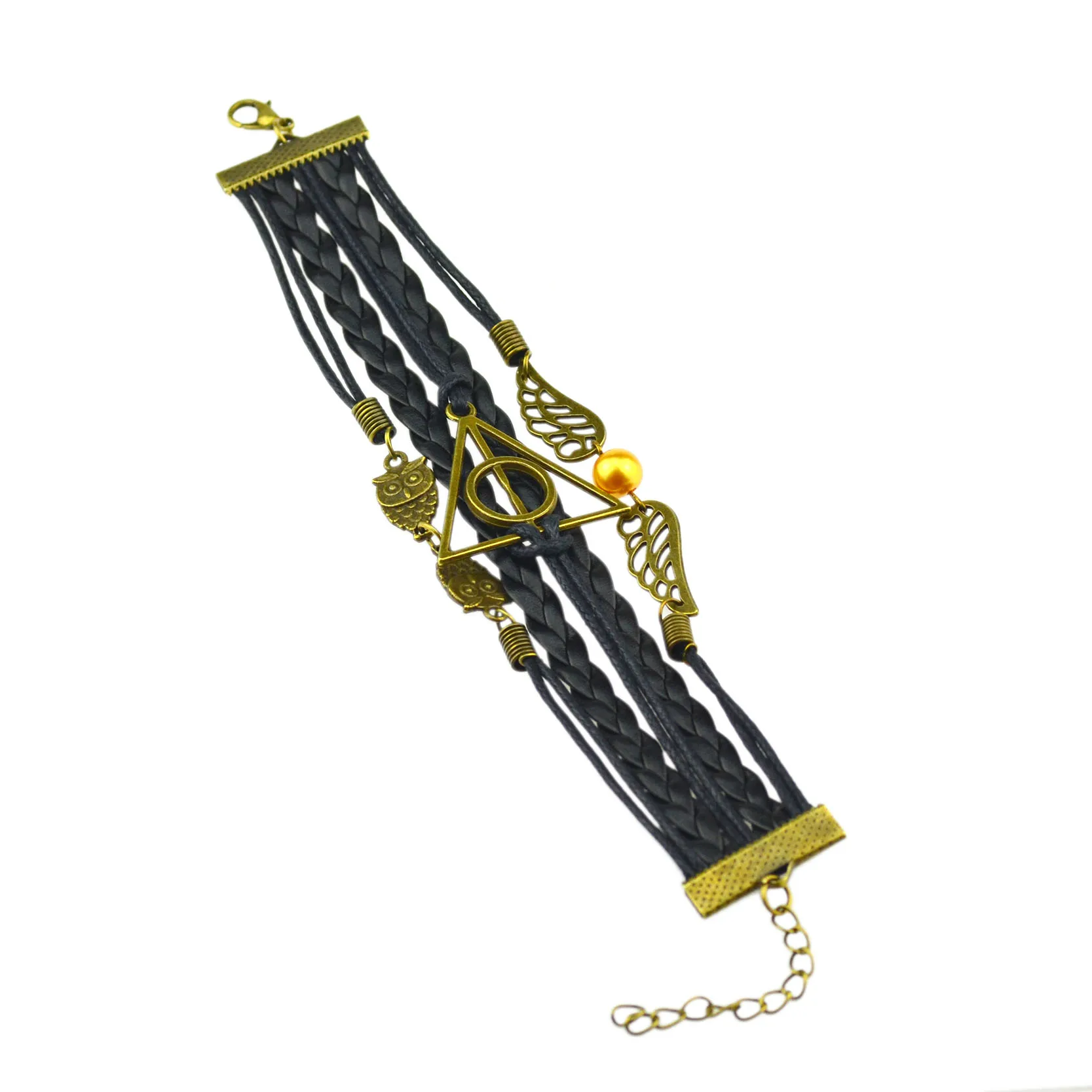 Новые Модные Винтажные браслеты из искусственной кожи черного/коричневого цвета