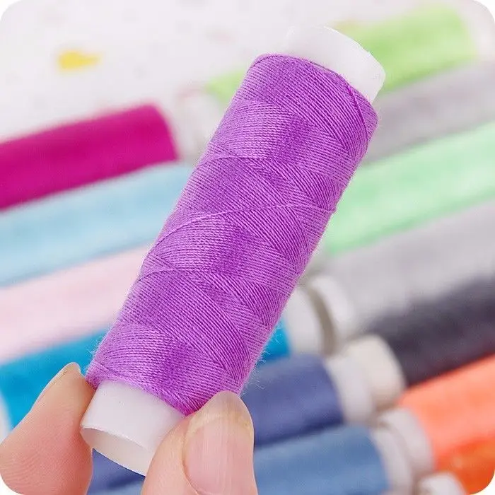 

50pcs Sewing Thread Set Home Sewing Hand Stitching Threads Polyester Spools 150 Y