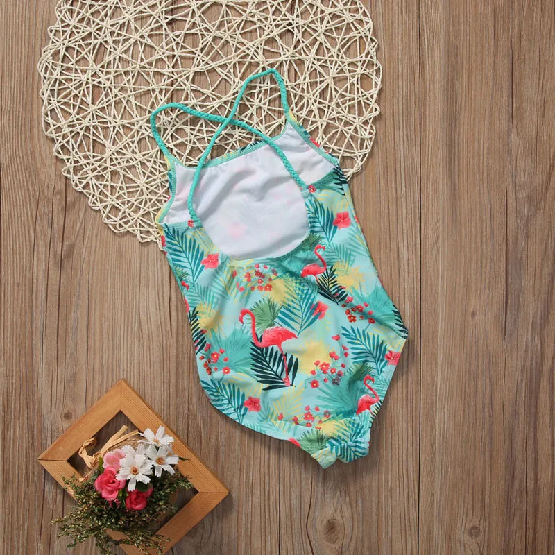 Купальник бикини с принтом для девочек лето 2017|swimwear swimming|suit swimsuits for kids |