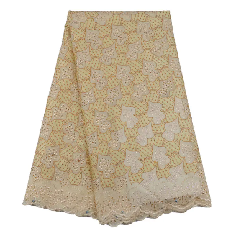 African Dry Lace Fabric 2018 High Quality For Men or Woman 100%Cotton Stones Swiss Voile In Switzerland Clothes | Дом и сад