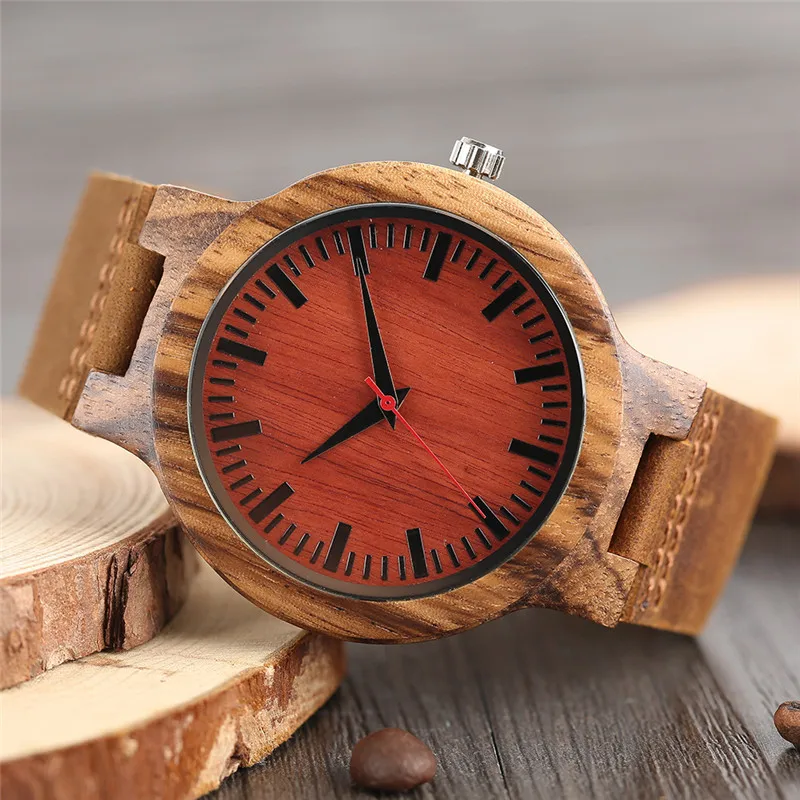 2018 Новое поступление роскошные мужские деревянные часы кварцевые наручные