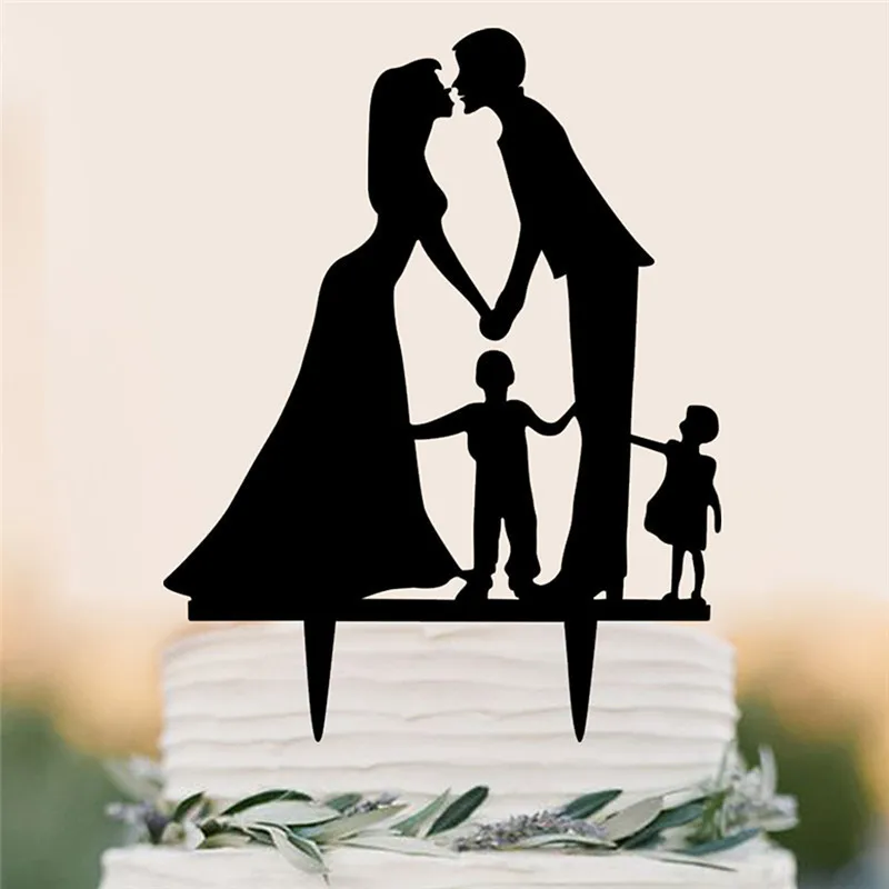 1 шт. акриловые украшения для свадебного торта Happy family украшения для свадебного торта вечерние украшения для торта