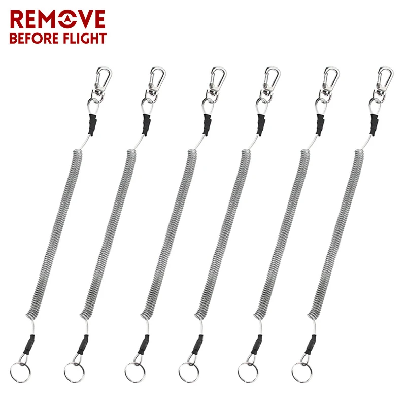 6 шт. шнур для рулонов растягивающийся трос брелок ключей омаров застежка крючок