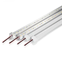 10pcs 20pcs50cm 5630 5730 dc12v hard rigid bar strip with u aluminum profile shell channel housing cabinet light kitchen light