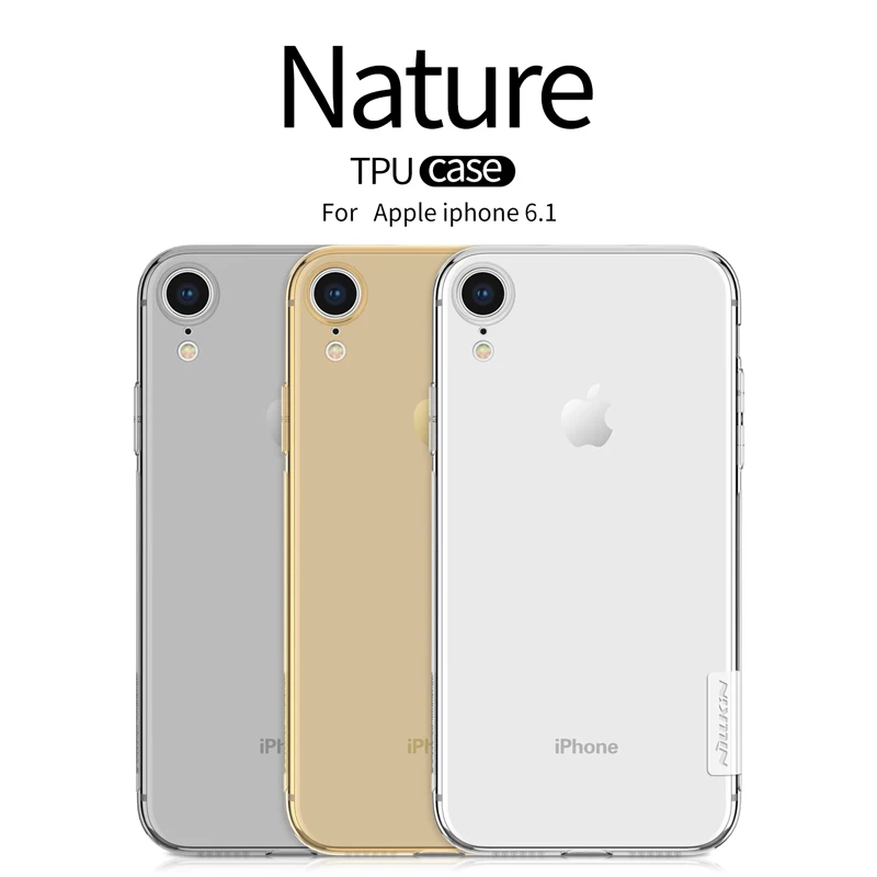 

For iPhone XR Case Cover NILLKIN Ultra Thin Slim TPU Case For iPhone XR Fitted Cases TPU Back Cover For Apple iPhone XR