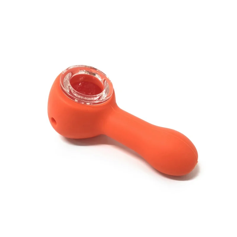 

Grinder Smoking Pipes Silicone Travel Tobacco Pipes Spoon Cigarette Tubes Herb Plastic Grinder Assorted Random Color Smoke