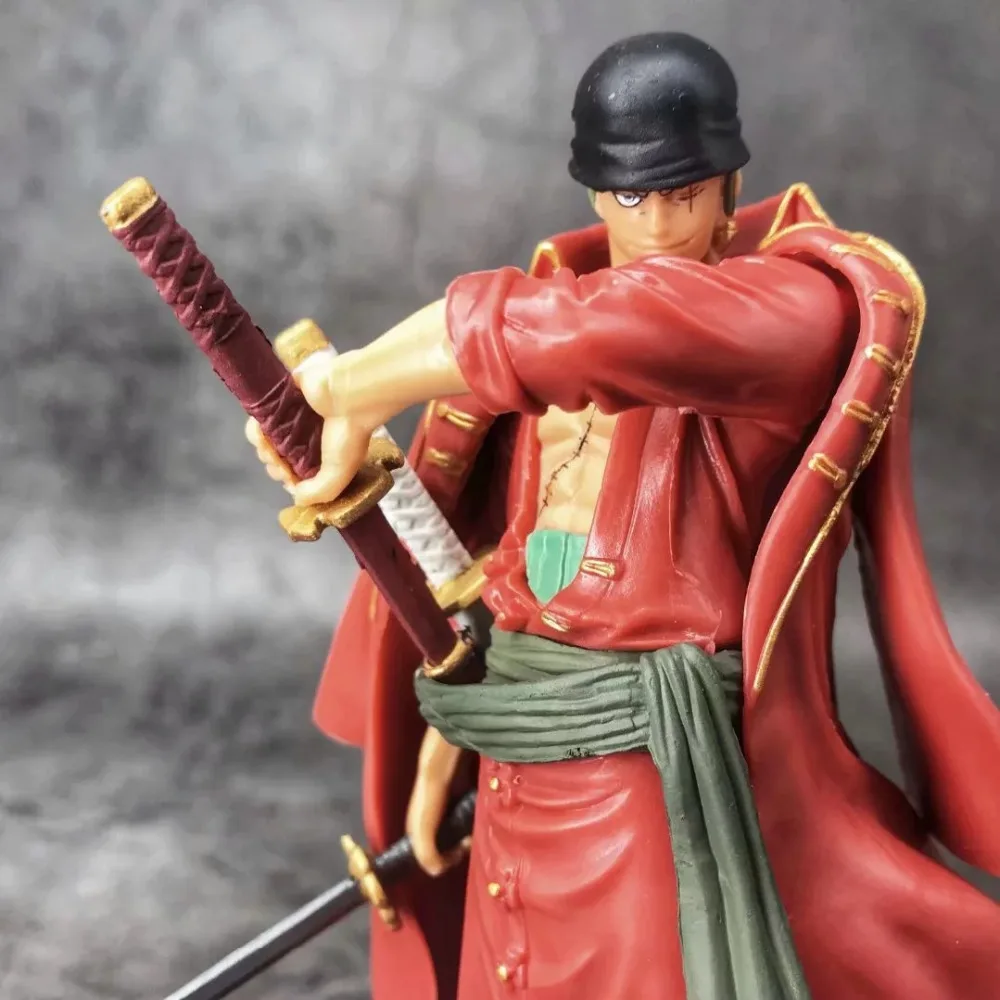 Новый комикс аниме одна штука статуя Roronoa Зоро красная одежда версия DXF фигурка