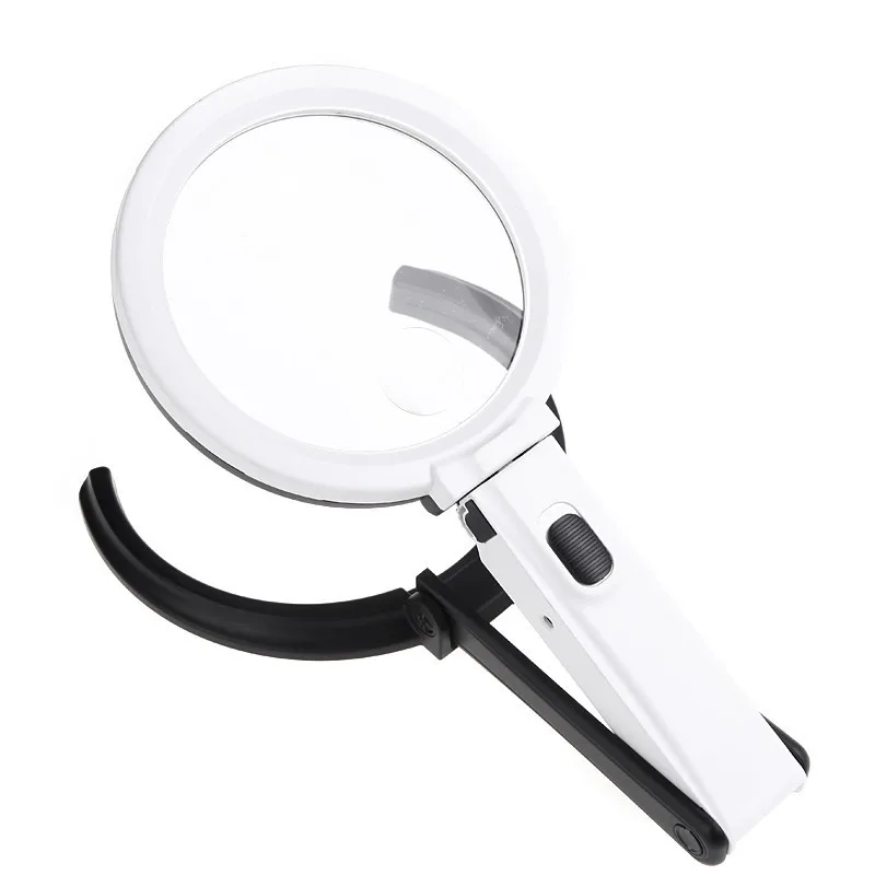 Lamp Magnifier light Embroidery 2X Hands Free 5X Lens LUPAS for Magnifying Glass with LED Loupe | Инструменты