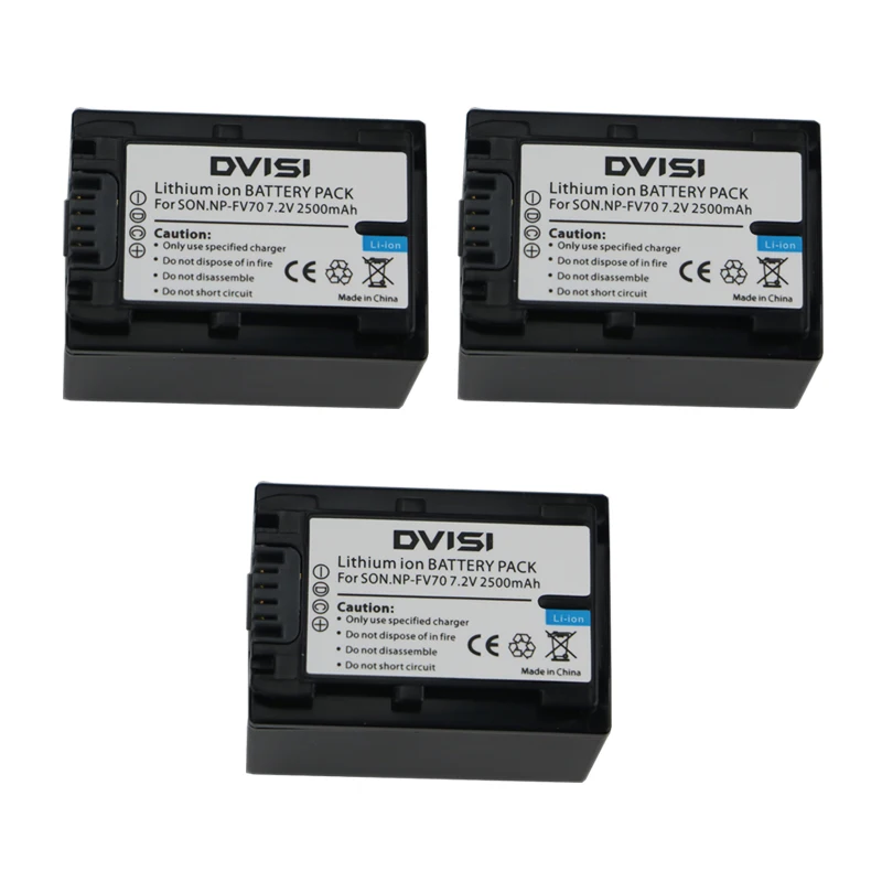 Аккумулятор 2 шт./Лот 5 Ач для Sony NP FV30 NPFV30 FV50 NPFV50 FV70 NPFV70 FV100 NPFV100 и Handycam Camcorder|sony