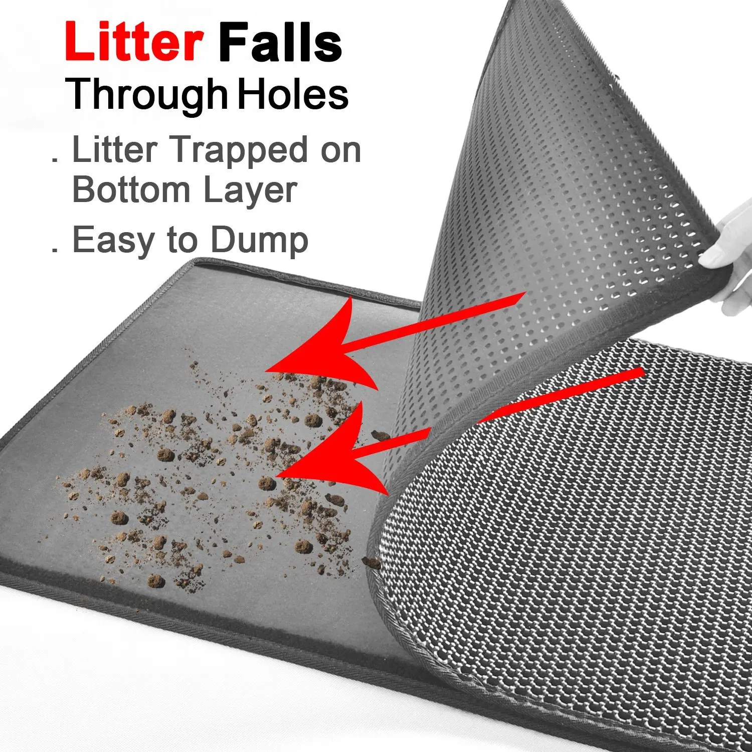 2018 новый высококачественный серый черный большой двухслойный подстилка для