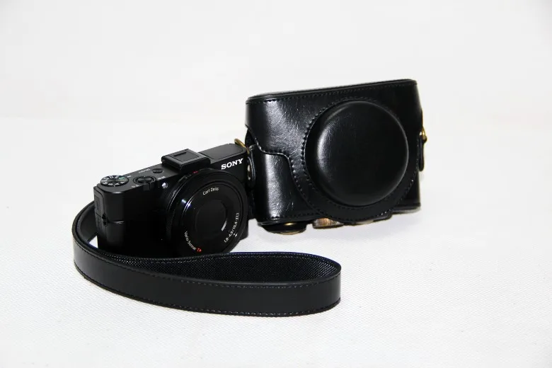 Кожа Камера брендированный флип чехол из кожи для sony детали Cyber shot DSC RX100m2 RX100 ii RX 100
