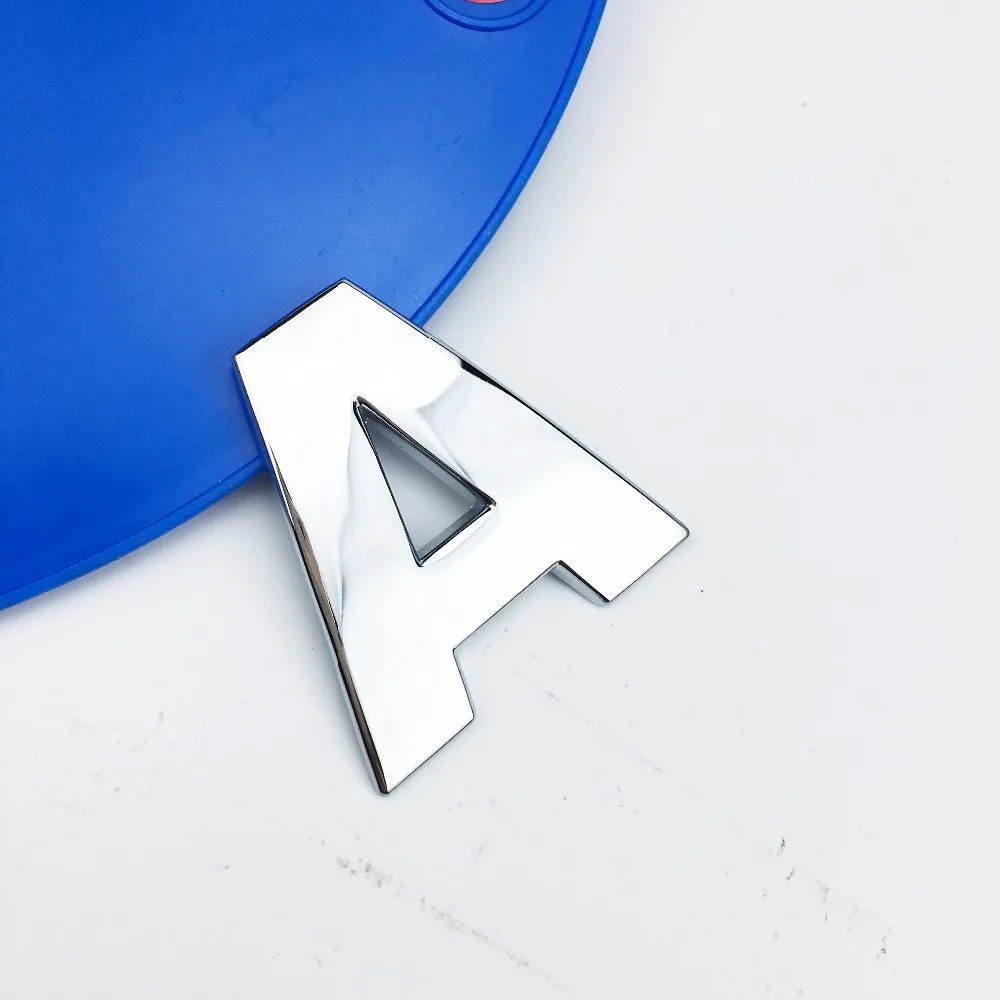 3D металлическая эмблема с буквами и номером хромированная наклейка логотипом DIY значок для автомобиля