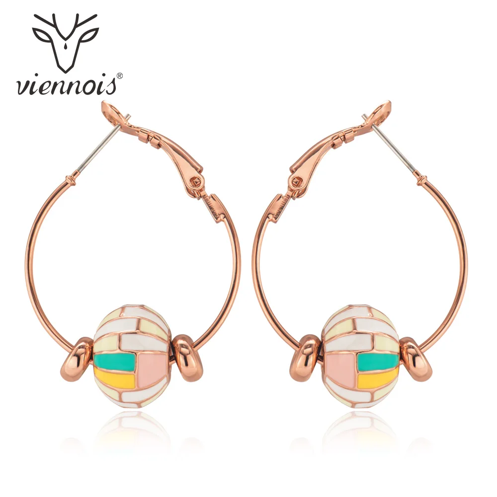 Viennois в Корейском стиле массивные серьги кольца для женщин красочное