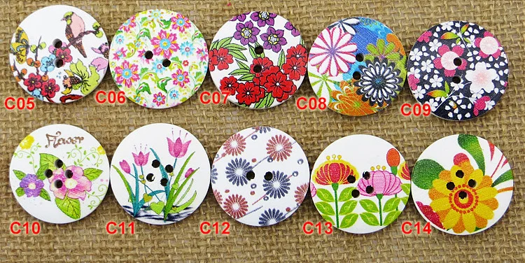 20 шт. ботинки с цветочным рисунком 30 мм|wooden buttons|buttons sewingbrand buttons |