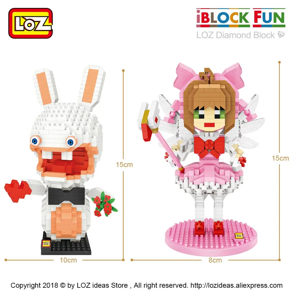 LOZ Diamond Blocks Assembly аниме Action Figure Kawaii мини микро строительные блоки Кирпичи Diy