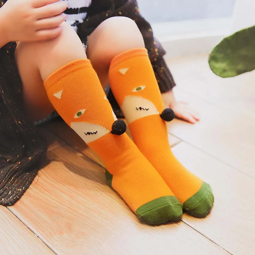 Милые мягкие хлопковые носки Kawaii для мальчиков и девочек Детские Носки с