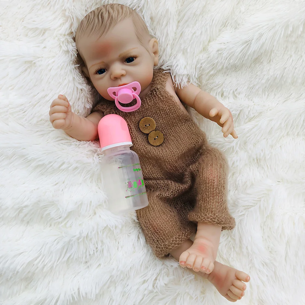 Уникальный bebe Reborn Baby Doll Силиконовое виниловое тело с ношением шерстяная одежда настоящий сенсорный новорожденный 22 ''/55 см игрушки для девочек bonecas подарок