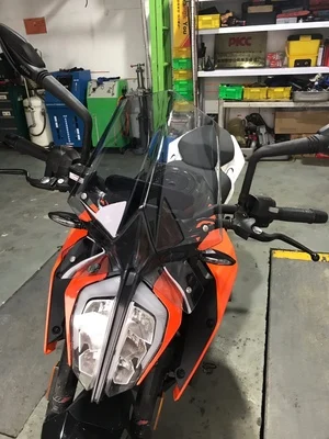 Мотоцикл лобовое стекло ветровое стекло обтекатель для KTM Duke 125 390 черный дым