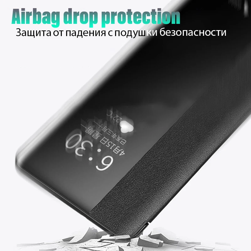 Smart Clear View Stand Flip Case For Huawei P20 P30 Mate 20 Lite Leather Protective Pro Shockproof Cover |