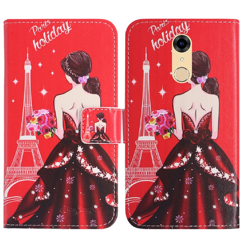 TienJueShi модный защитный кожаный чехол-книжка с откидной крышкой для BLU Studio View XL S790Q 5