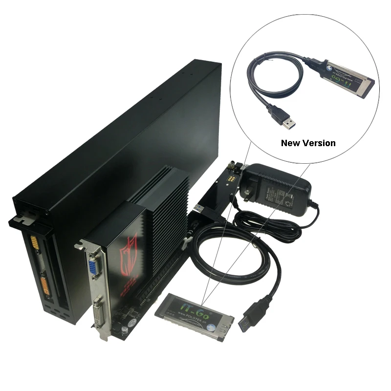 Express Card To PCIE Laptop Docking Station Expresscard 34 USB3.0 PCIe Graphic Adapter | Компьютеры и офис