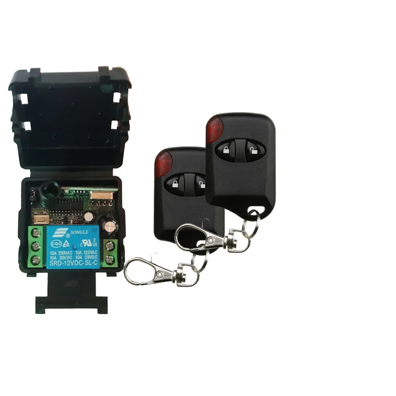 DC12V 24V 1CH 1 CH 10A беспроводной переключатель системы дистанционного управления приемник + Кошачий глаз передатчики ворота двери гаража/окна