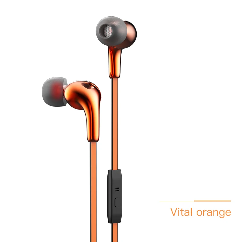 НОСО M30 вкладыши спортивные наушники наушник с микрофоном бас звук для xiaomi iPhone samsung гарнитуры fone де ouvido auriculares MP3 - Цвет: Orange