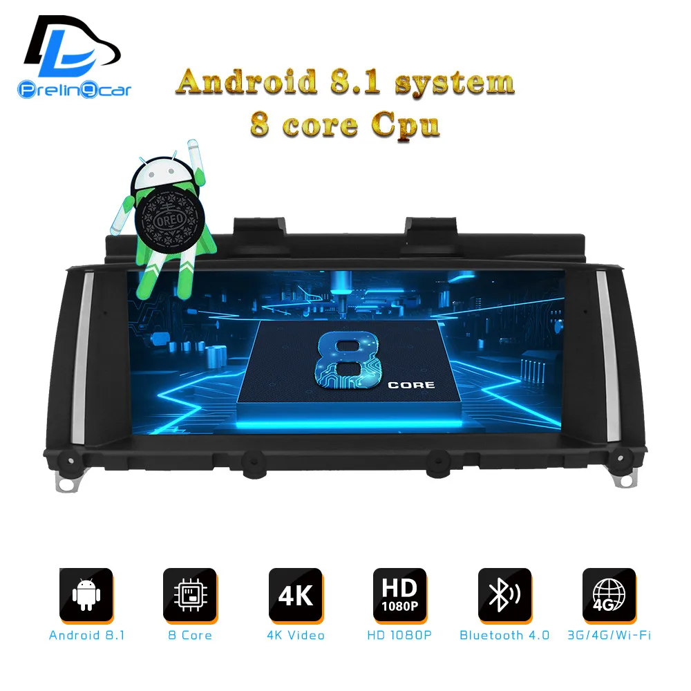 Android 8 1 ядерный dvd плеер для BMW X3 X4 серии F25 2011 16 лет CIC NBT Система Авто Радио
