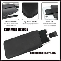 casteel pu leather case for blubo d6 pro d6 pull tab sleeve pouch bag case cover