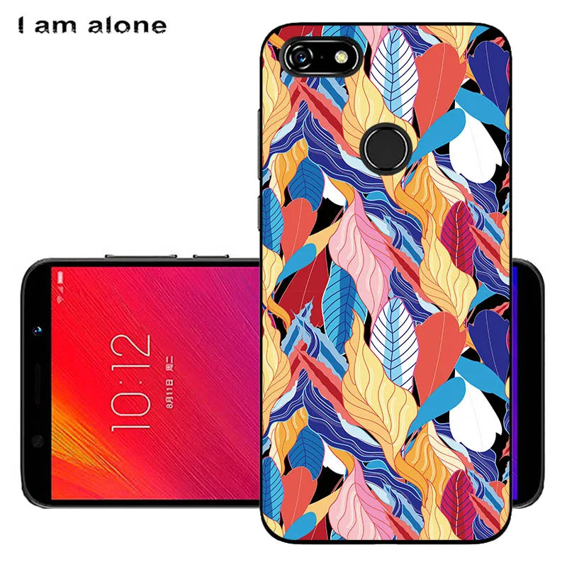 Чехлы для телефонов I am alone для lenovo A5, 5,45 дюймов, модные чехлы из мягкого ТПУ для мобильных телефонов, милые цветные цветочные чехлы для мобильных телефонов - Цвет: Black TPU KK37