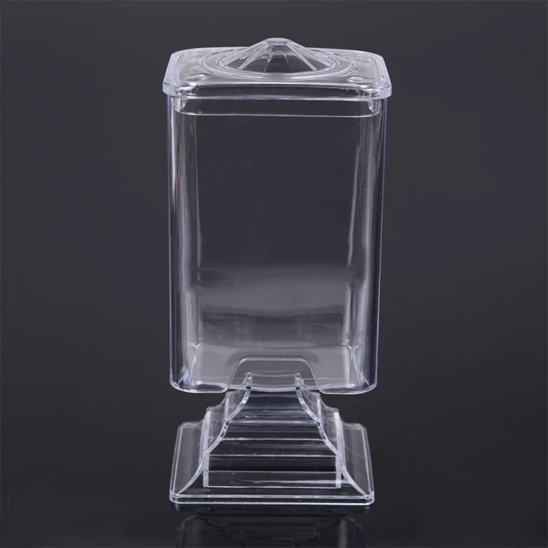 Футляр для ватных дисков макияжа прозрачный контейнер салфеток и снятия лака с