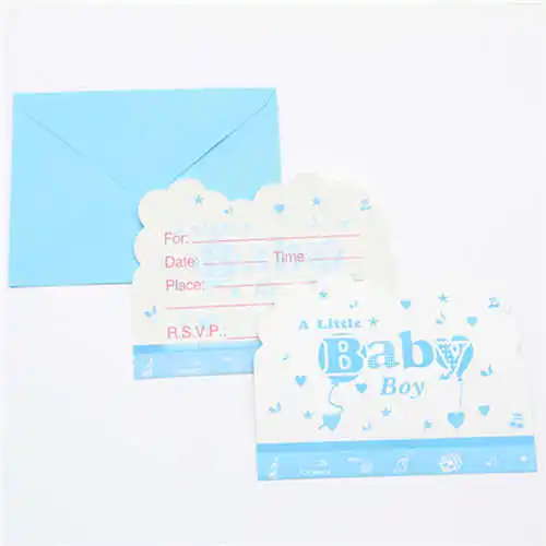 6pcs-Invitation Card Одноразовый поднос и бумажное полотенце для вечеринки на день рождения, украшения для вечеринки сделанные своими руками украшения для дня рождения детей - Цвет: 6pcs-Invitation Card