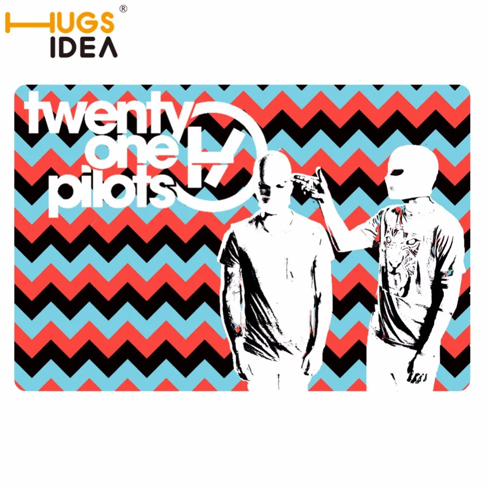 Креативный HUGSIDEA вход ковры Смешные резиновые Twenty One Pilots ковер для двери пола