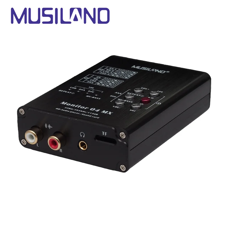 Оригинальный Musiland Мониторы 04 MX USB звуковая карта и HiFi аудио плеер 32 бит HD 2 в одном