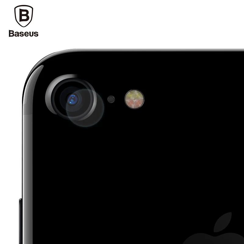 Закаленное стекло для объектива камеры Baseus 2 шт. для iPhone 8 7 Plus 9H пленка для объектива камеры для iPhone 8plus 7plus защита для экрана заднего объектива - Цвет: For iPhone 8 7