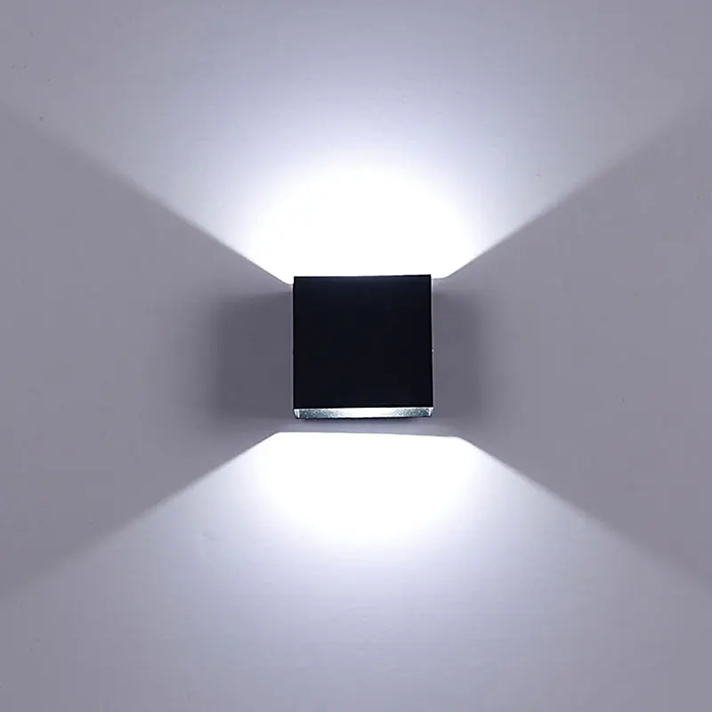 IP65 Waterproof 5CM indoor outdoor Led Wall Lamp modern Aluminum Adjustable Surface Mounted Cube Garden Porch Light | Лампы и