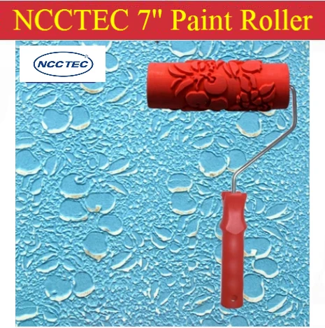 [Дизайн пузырьков воды] 7 '餌 мм NCCTEC резиновый ролик для украшения стен с ручкой