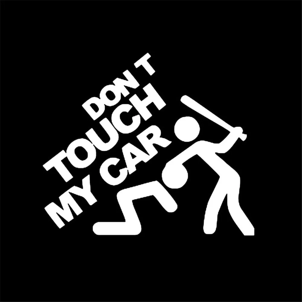 Hot Sale 19x22cm Safety Warning Vinyl Car stickers&quot DO NOT TOUCH MY CAR &quot car motorcycles decal styling accessories | Автомобили и