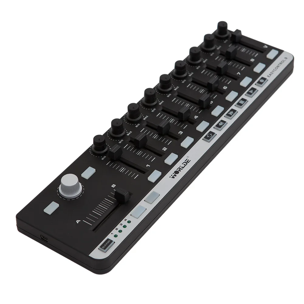 9 MIDI клавиатура портативная Mini USB 9 Slim-Line управление Профессиональный MIDI контроллер