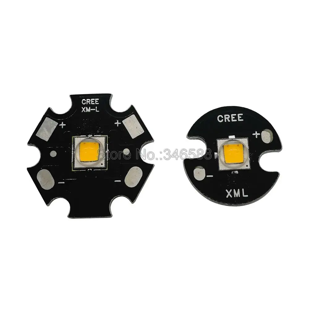 Светодиодный излучатель высокой мощности 16 мм DC3.7V 2.5A 5 режимов Cree XML2 T6 холодный