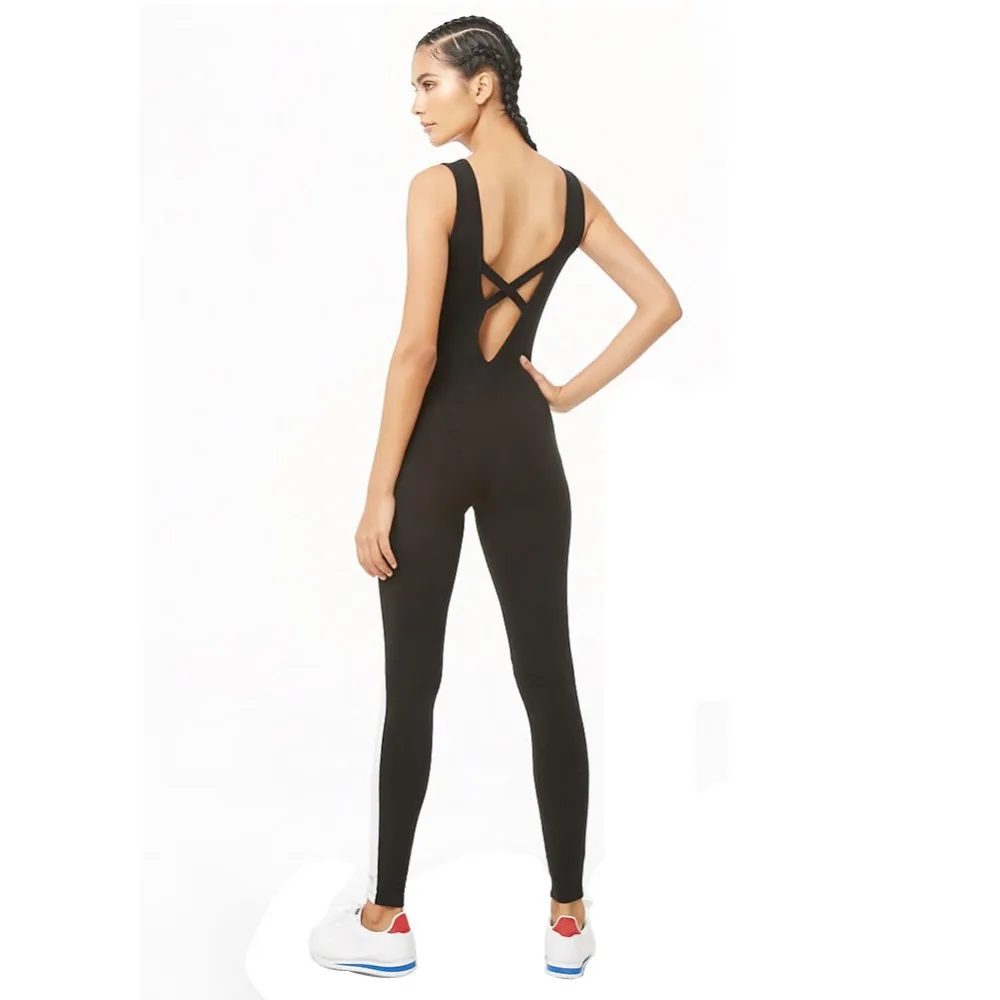 Новый модный сексуальный спортивный костюм с бретельками на шее для фитнеса